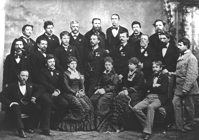 I dilettanti della prima rappresntazione slovena al Teatro Fenice di Trieste, il 21 gennaio 1880 I dilettanti della prima rappresntazione slovena al Teatro Fenice di Trieste, il 21 gennaio 1880